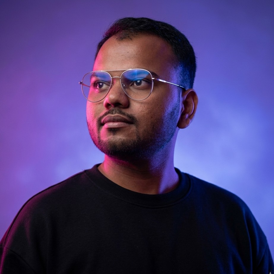 Mautik Patel — creative studio portrait